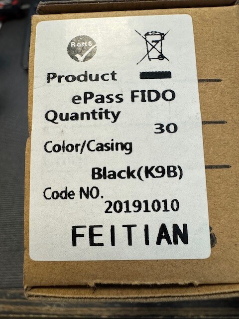FEITIAN ePass K9 USB A NFC Two Factor Authenticator Advanced Account Protection