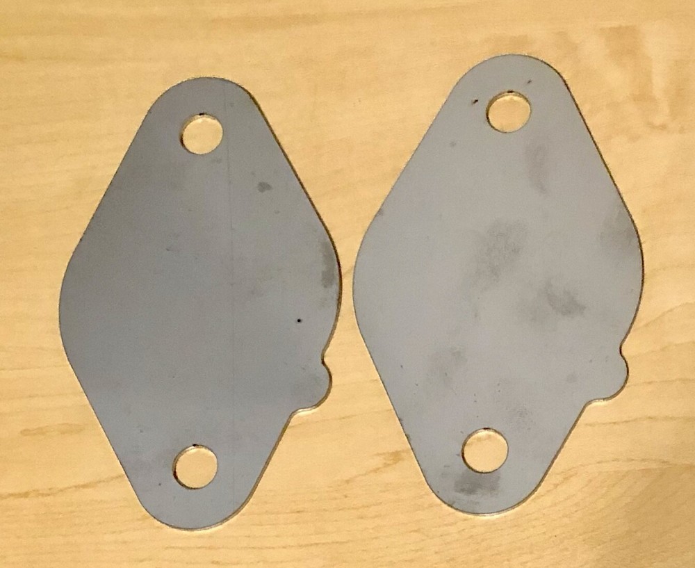 Blank Mustang Side Pipe Exhaust Plates/Discs Fits BOSS 302