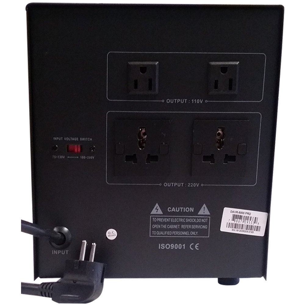 5000 Watt Voltage Converter Transformer & Automatic Voltage Regulator
