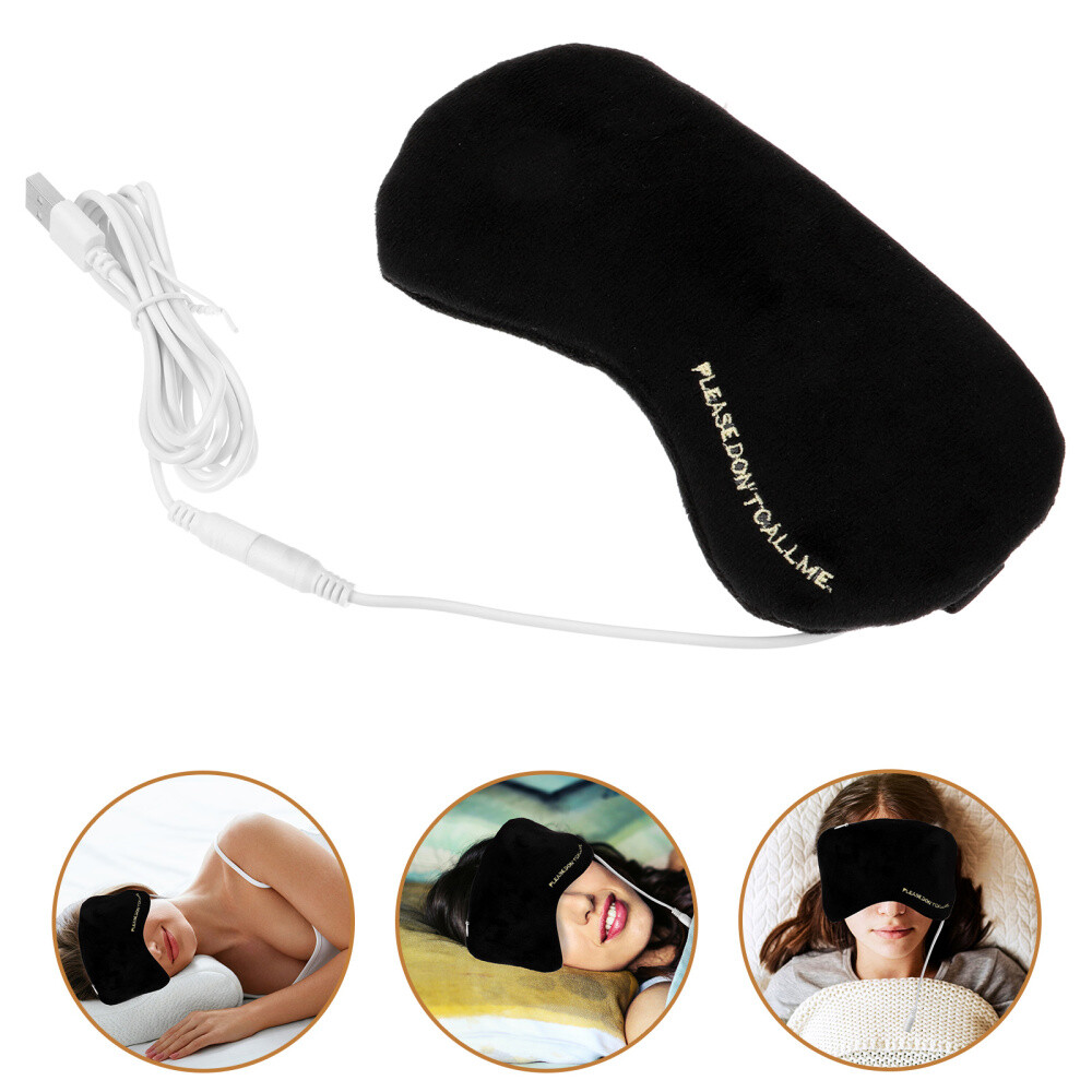 1 Set USB Heating Eye Mask Steam Warm Mask Temperature Adjustable Sleeping