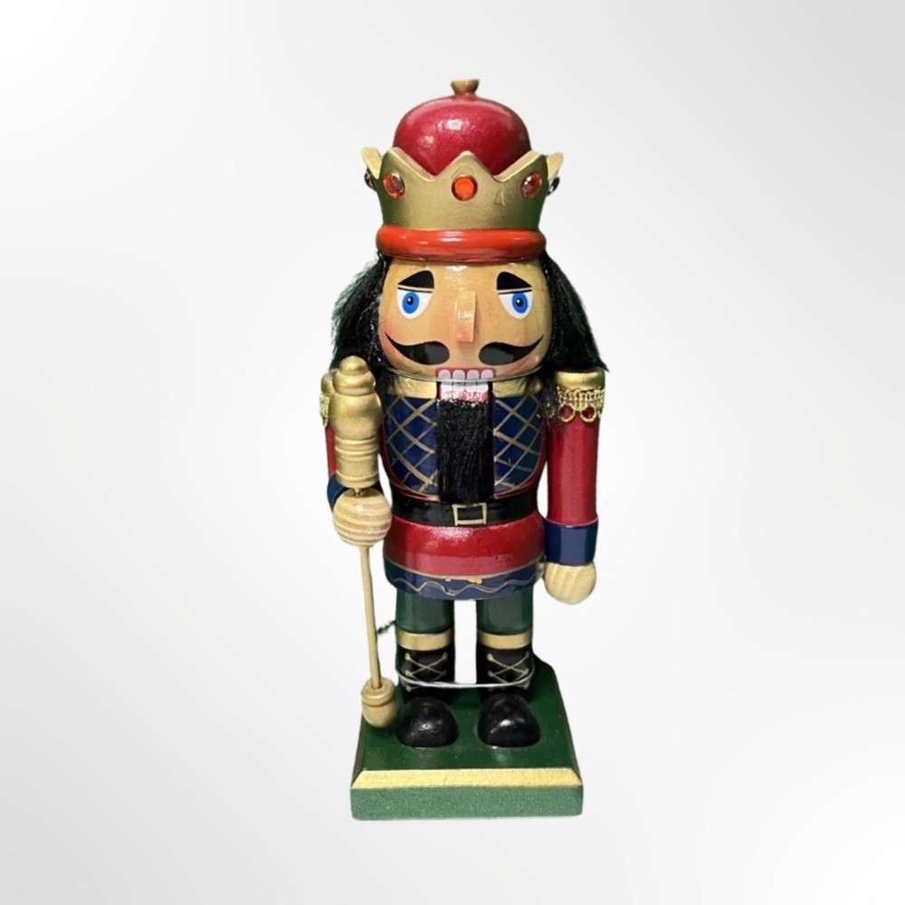 Kurt S Adler 9” Wooden Nutcracker King