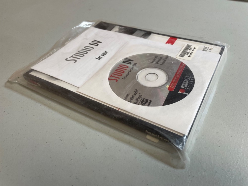 Pinnacle Systems Video Editing Software DVD - STUDIO DV 1.06 Sealed Vintage