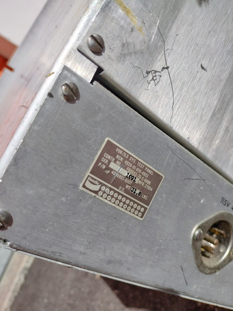 Bendix Avionics RNT-260A VOR ILS Sys Test Panel System 4000951-6001