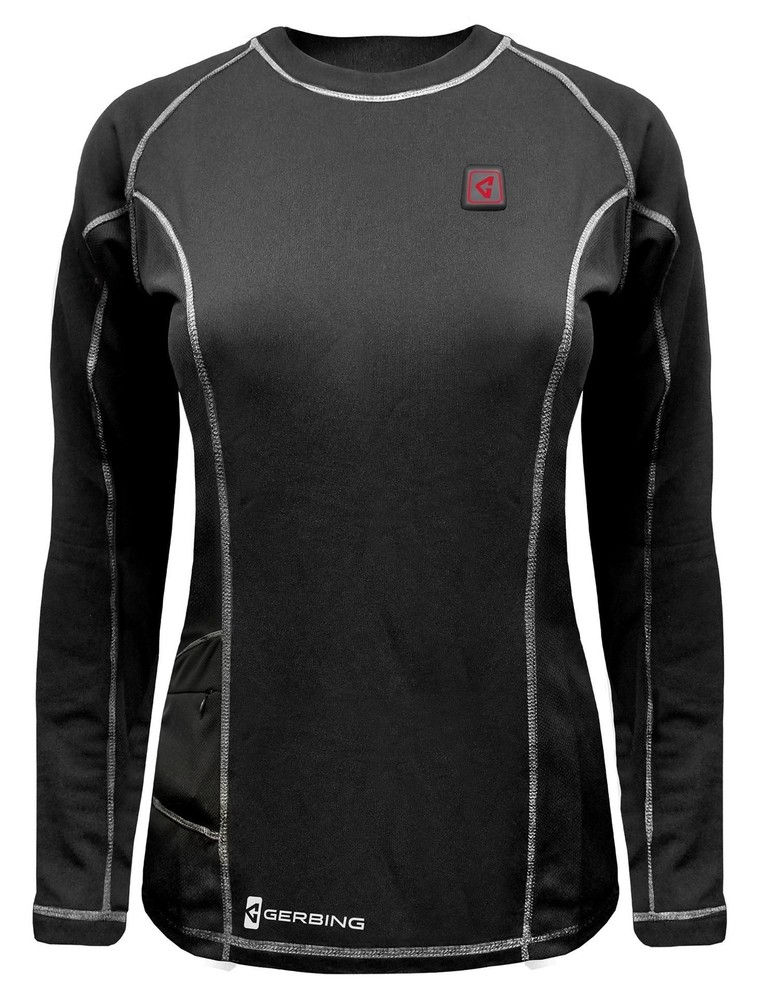 Gerbing 7V Womens Heated Base Layer Long Sleeve Top Black