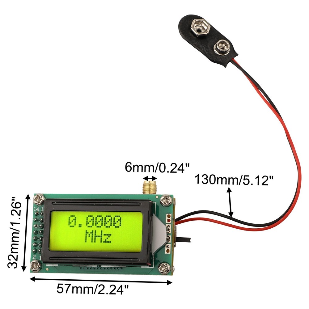 Easy Connectable RF Frequency Meter Module with LCD Display at 1 500MHz