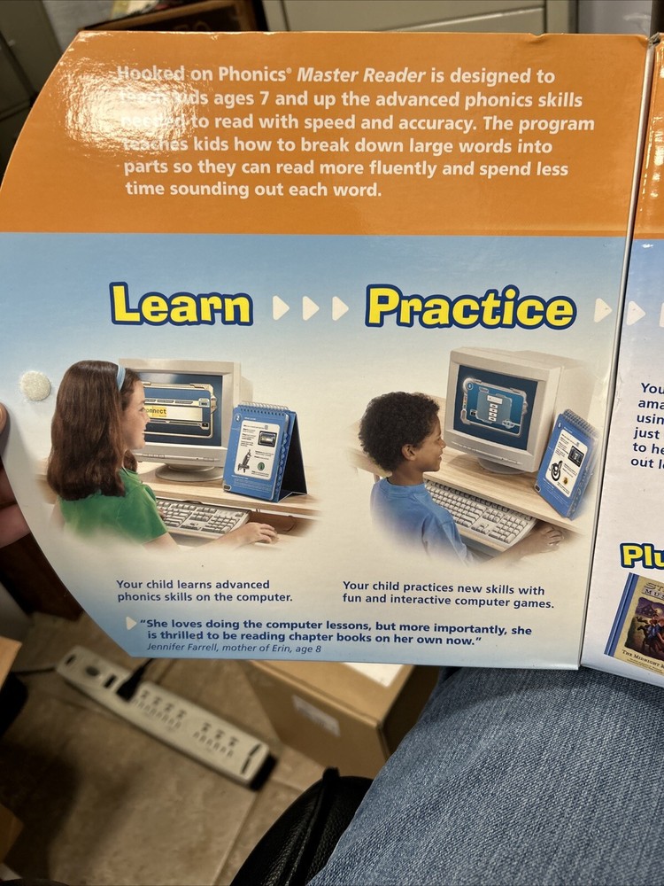 Hooked on Phonics Master Reader 2nd to 6th Grade 7+ Years Old - Complete In Box