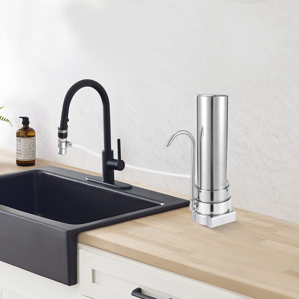 Countertop Filter Water Filtration Filter Sink Drinking System Stainless Steel
