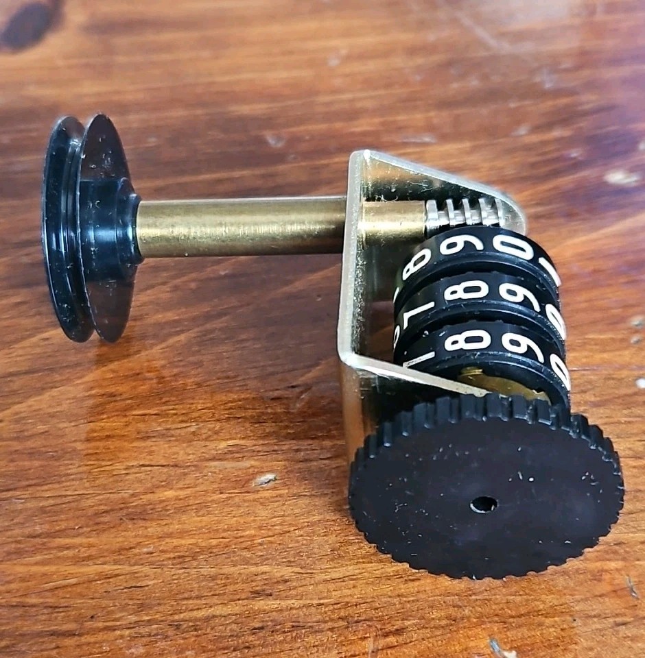 Vtg NOB Mechanical Tape Counter