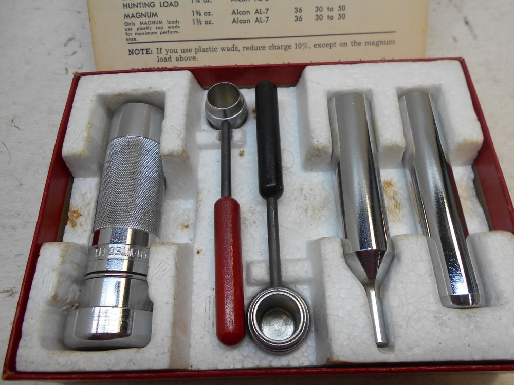 lee loader 12ga 2-3/4" shot shells ins + charge table reloading