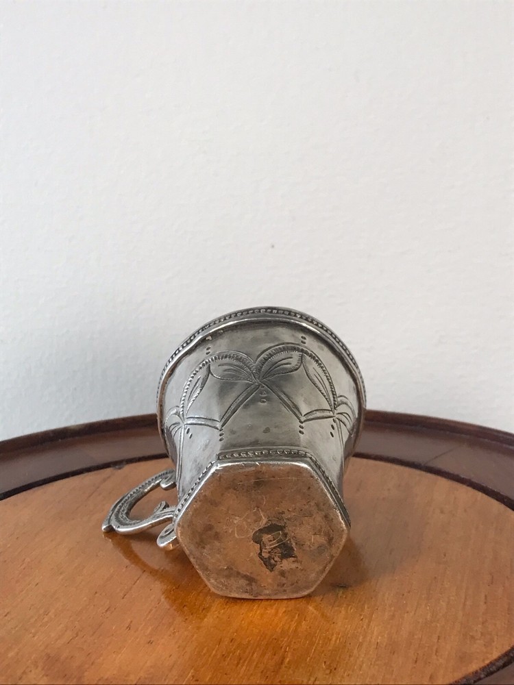 antique silver spanish colonial cup mug