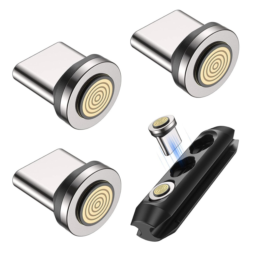 A.S 9Pin Type C Quick Charge Magnetic Adapter [3Pcs], Magnetic Plug Replacement