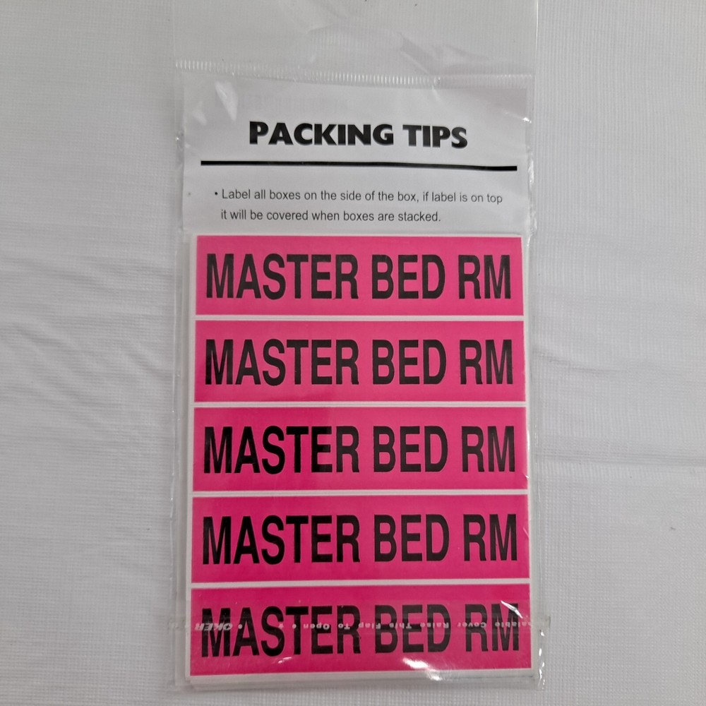 Moving Labels 140 Permanent Box Labels Color Coded Relocating