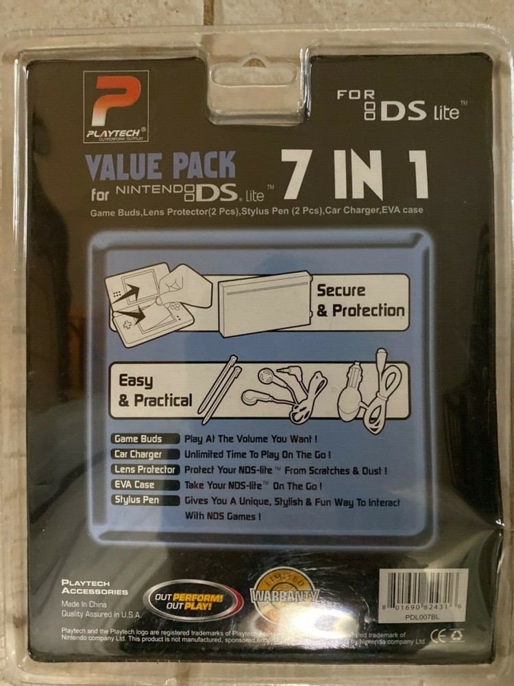 Playtech Value Pack 7 in 1 for DS Lite Kite Blue