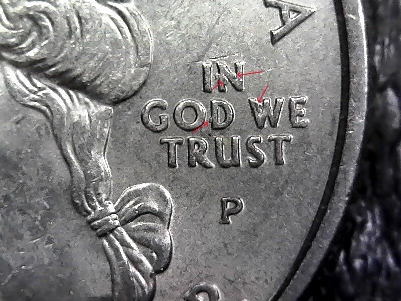 2003-P Washington Quarter - Maine - Die Chips Error #T434