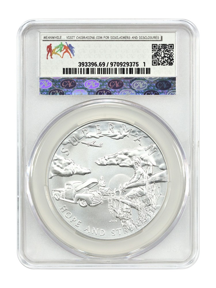 2025 1oz Silver Medal DC Comics - Superman CACG MS69
