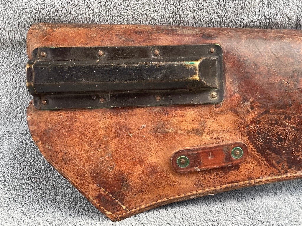 ORIGINAL WWII US ARMY M1 GARAND RIFLE LEATHER CARRY SCABBARD BOYT 1942 WW2 USMC