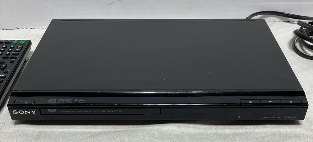 Sony DVD CD Player Model DVP-SR200P with Remote and AV Cable Tested