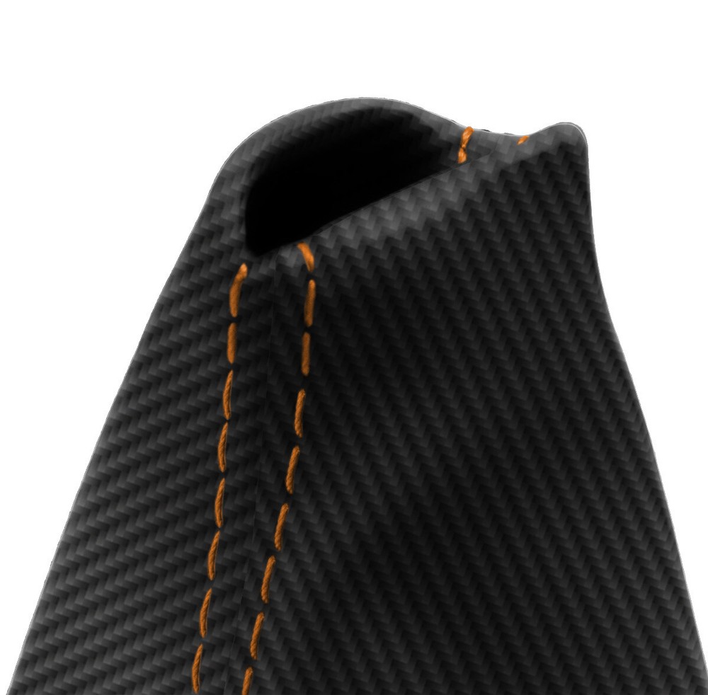 Fits 1995-1999 Dogde Neon Carbon Manual Shift Boot Orange Stitch