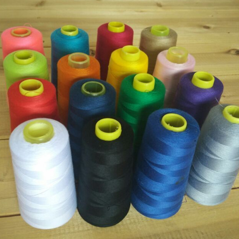 Polyester Thread Cones Spool 6000 Yards Overlocking Sewing Machine 21 Colors