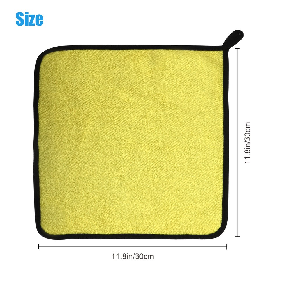6 Pack Microfiber Cleaning Cloth Towel Rag Super Absorben Auto Auto Cleaning Rag