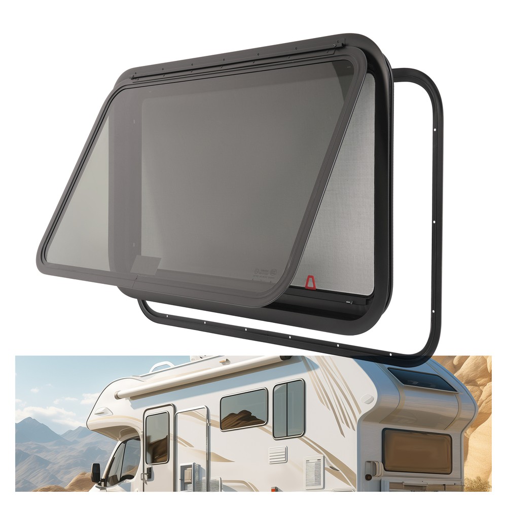 For Camper Push Out Emergency 36" W x 22" H RV Window Exit Window Tined Glass