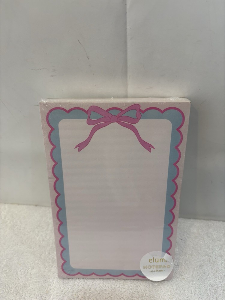 Elum 200 Sheets Graphic Pink Ribbon Note Pad