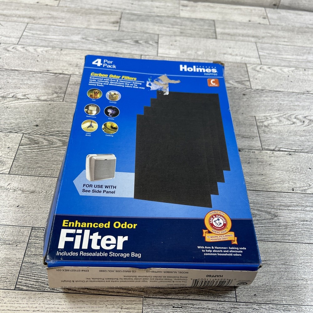 Holmes Replacement Carbon Odor Filters HAPF60 Filter C 4 Pack