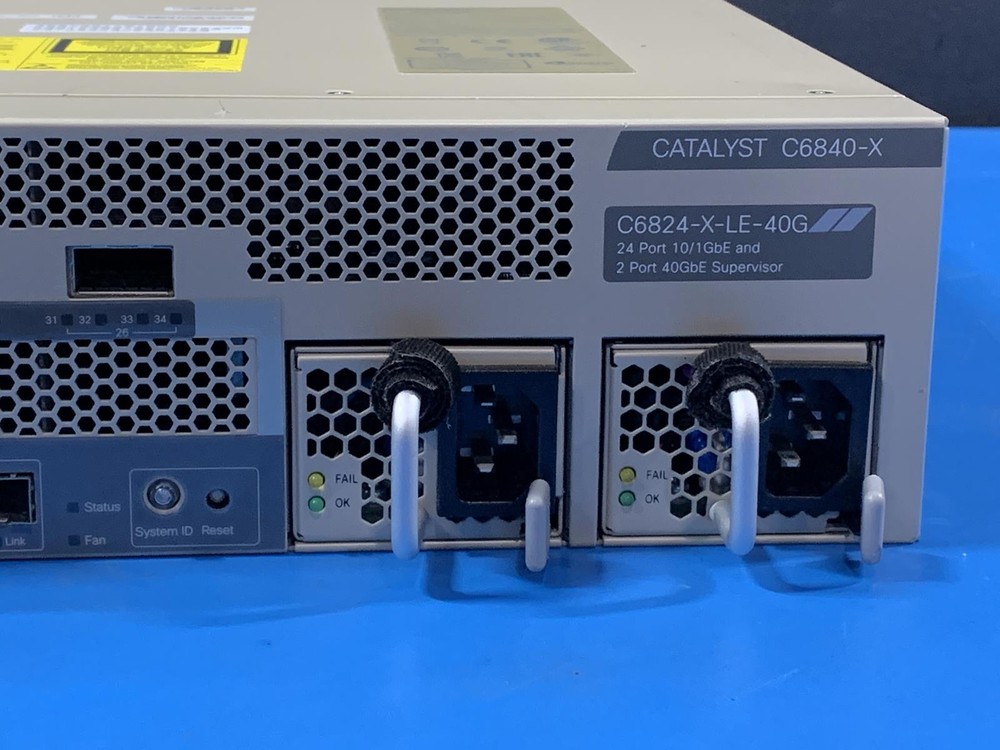 Cisco Catalyst C6824-X-LE-40G Switch 24-Port Network Switch 2x PSU