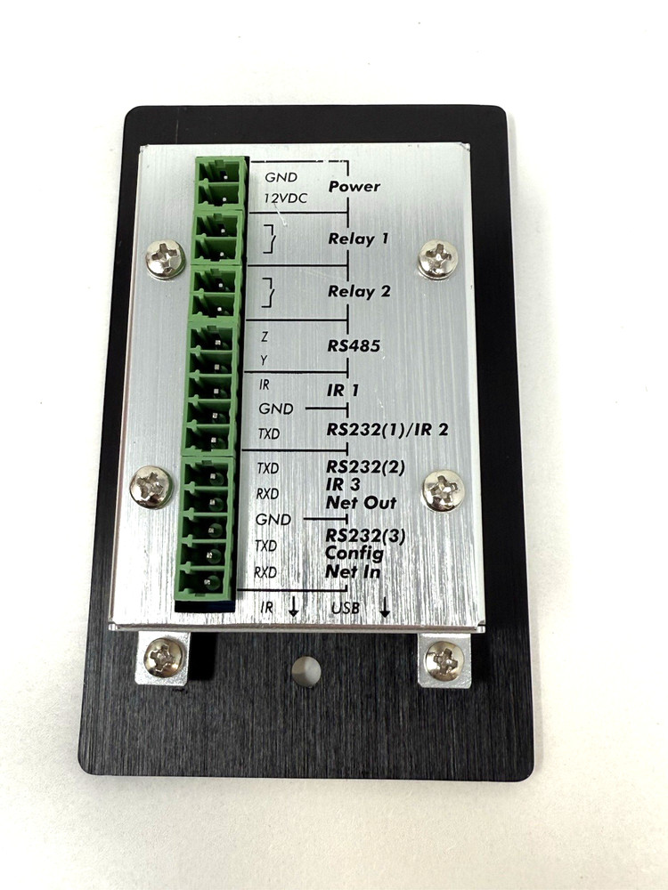 Muxlab 8 Button RS232 / IR Control Panel 500816 ~ No Power Supply ~ Untested