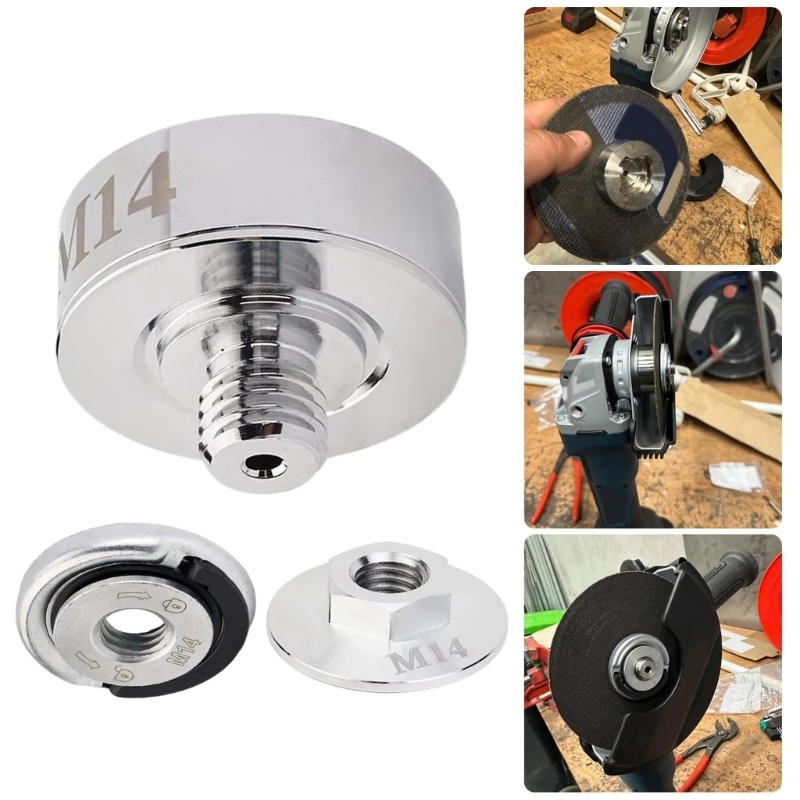 Quick Changes Adapter & Nut Kit for X Lock Angles Grinders M14 Thread Adapter