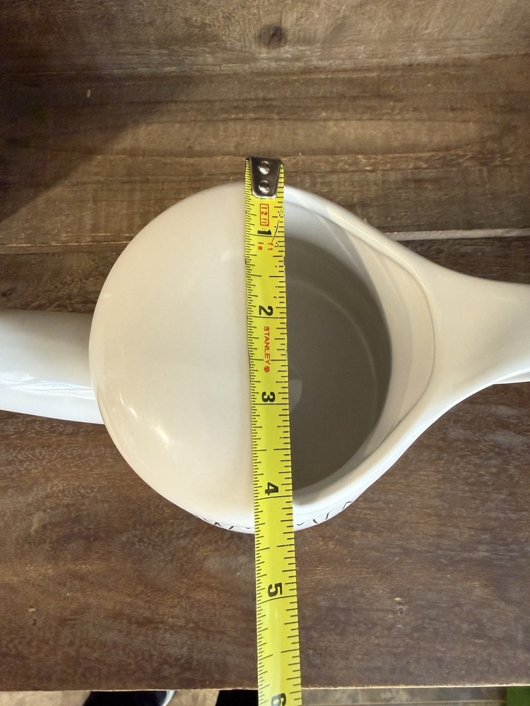 Rae Dunn Two Sided Design Summer Downpour/Rainbow Ceramic Watering Can