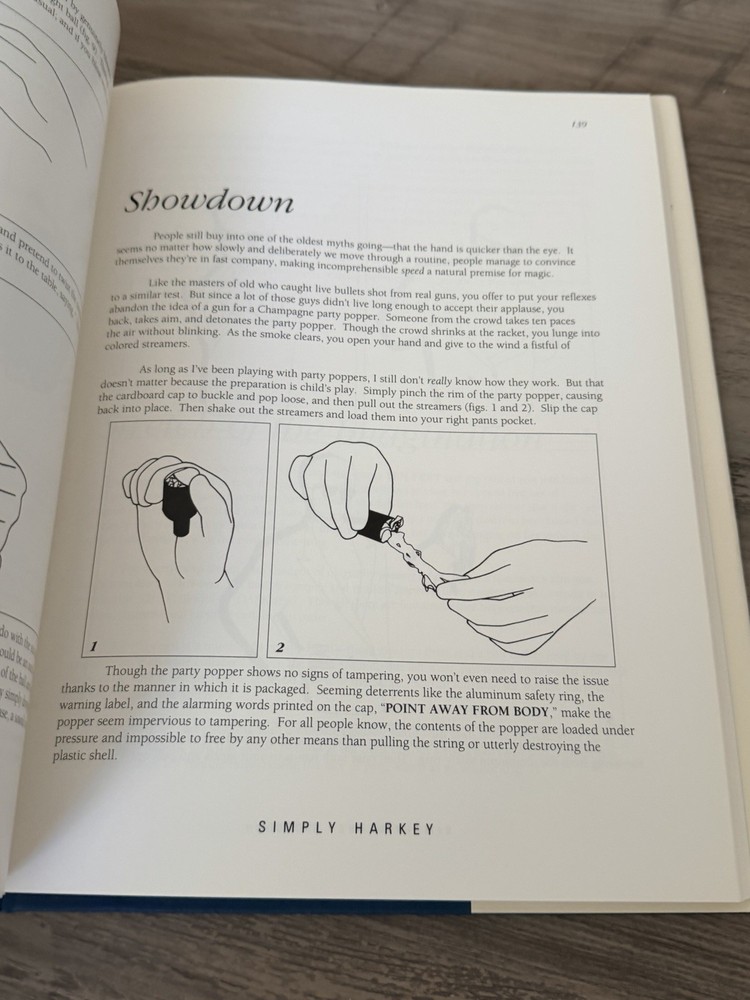 Simply Harkey by David Harkey 1991 Book Magic Tricks