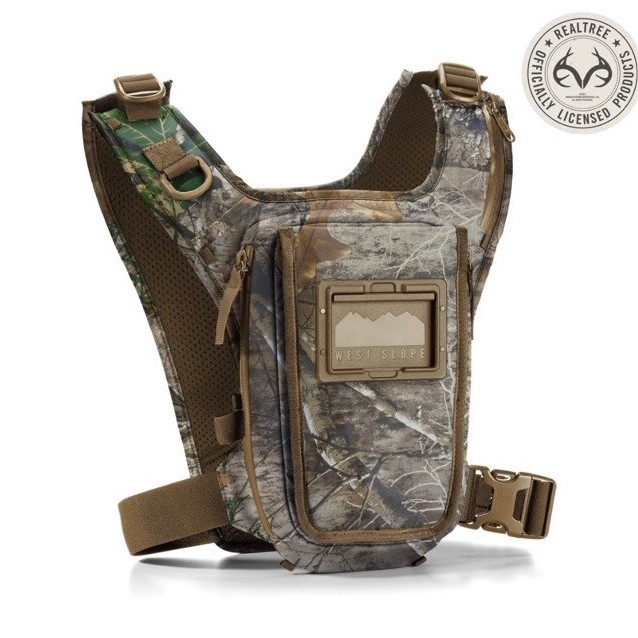 West Slope Camouflage Chest Bino Pack Adjustable Hunting Bag Polyester