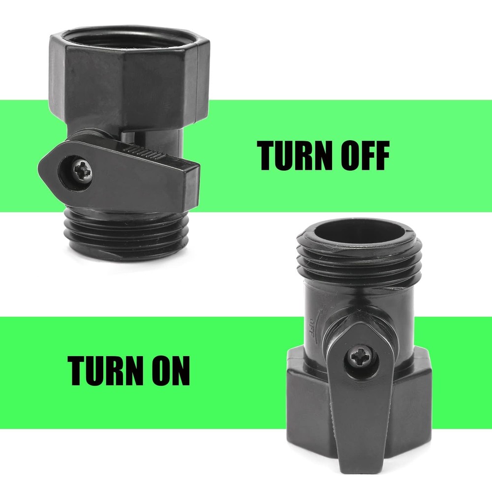 12 Pack Garden Hose Shut Off Valve - 3/4" Plastic 12 Pack,