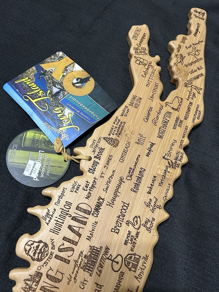 Long Island Map Shaped Serving Board/ Wall hanger 22"