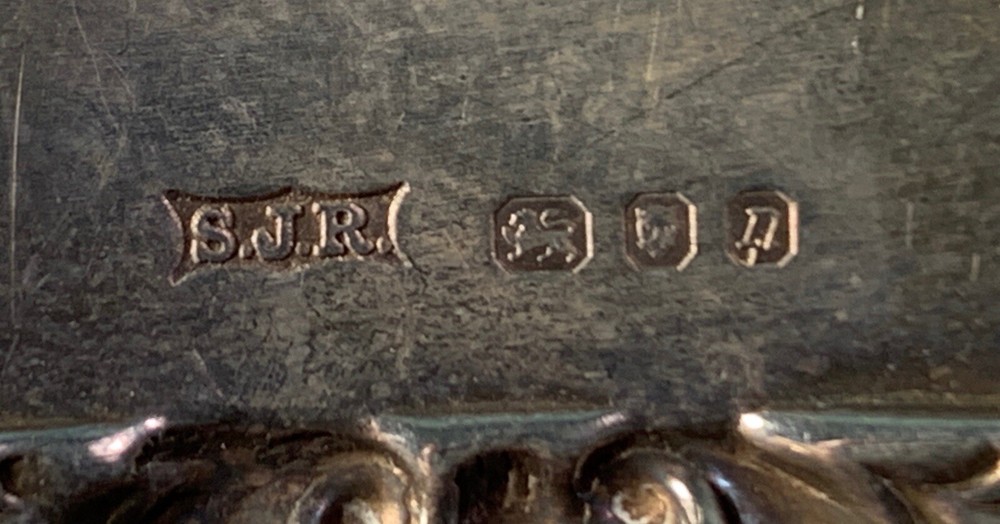 3 Matched Sterling Silver 20th Century Decanter Labels