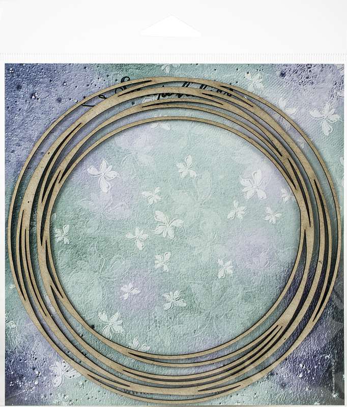 Scrapaholics Laser Cut Chipboard 1.8mm Thick Infinite Circle Frame, 6"