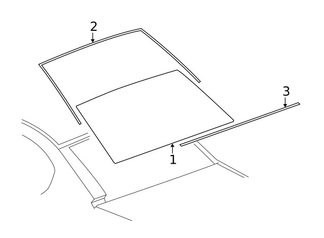 Genuine GM Upper Molding 22715250