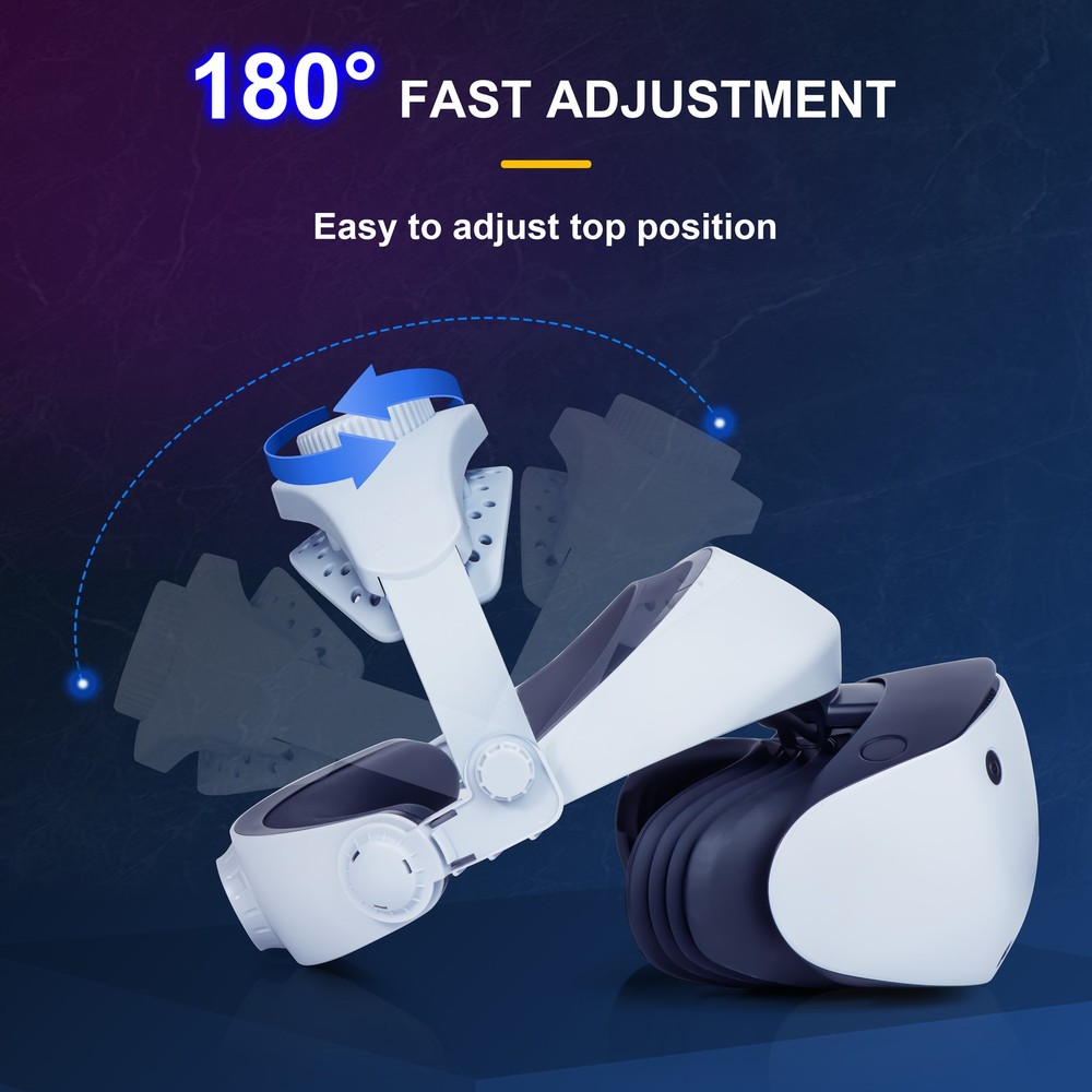 Head Strap for PlayStation VR2 Headset Adjustable Headband Replace Accessories
