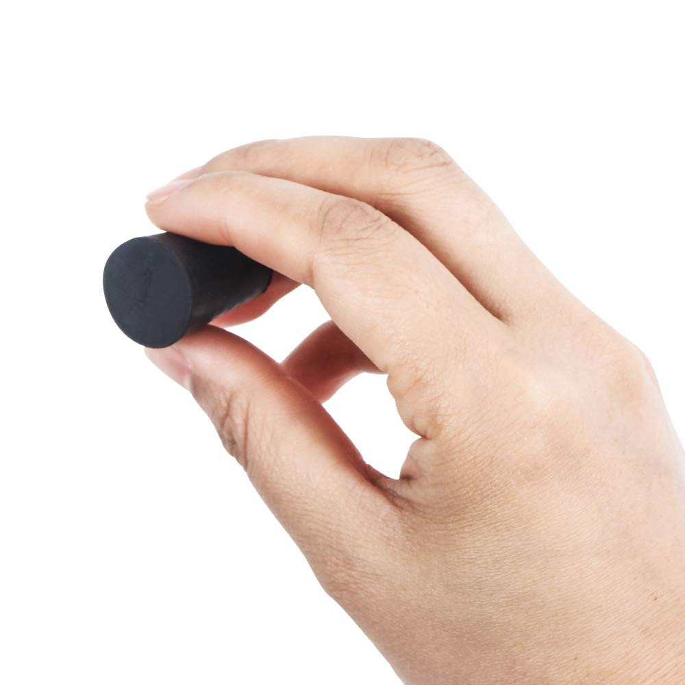 25-Pack (Same Size) Solid Rubber Stoppers - Size #1-19mm (0.74in) x 14mm (0.5...