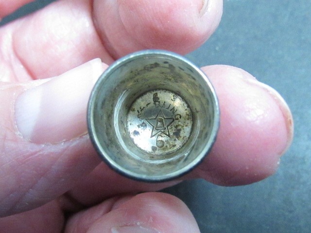 vintage sterling silver thimble