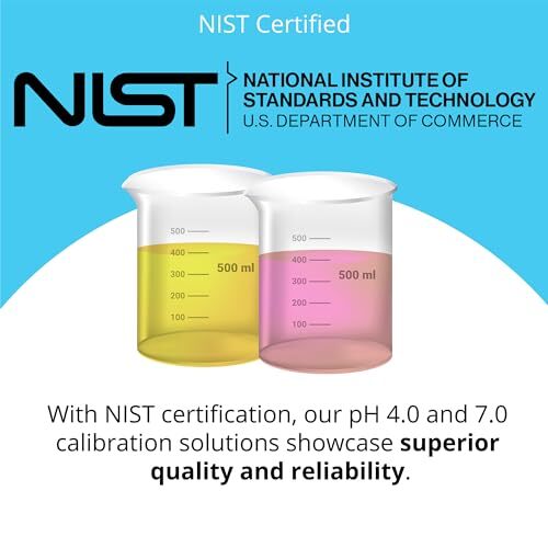 Bluelab pH 4.0 Calibration Solution 500 ml, pH 7.0 Calibration Solution 500