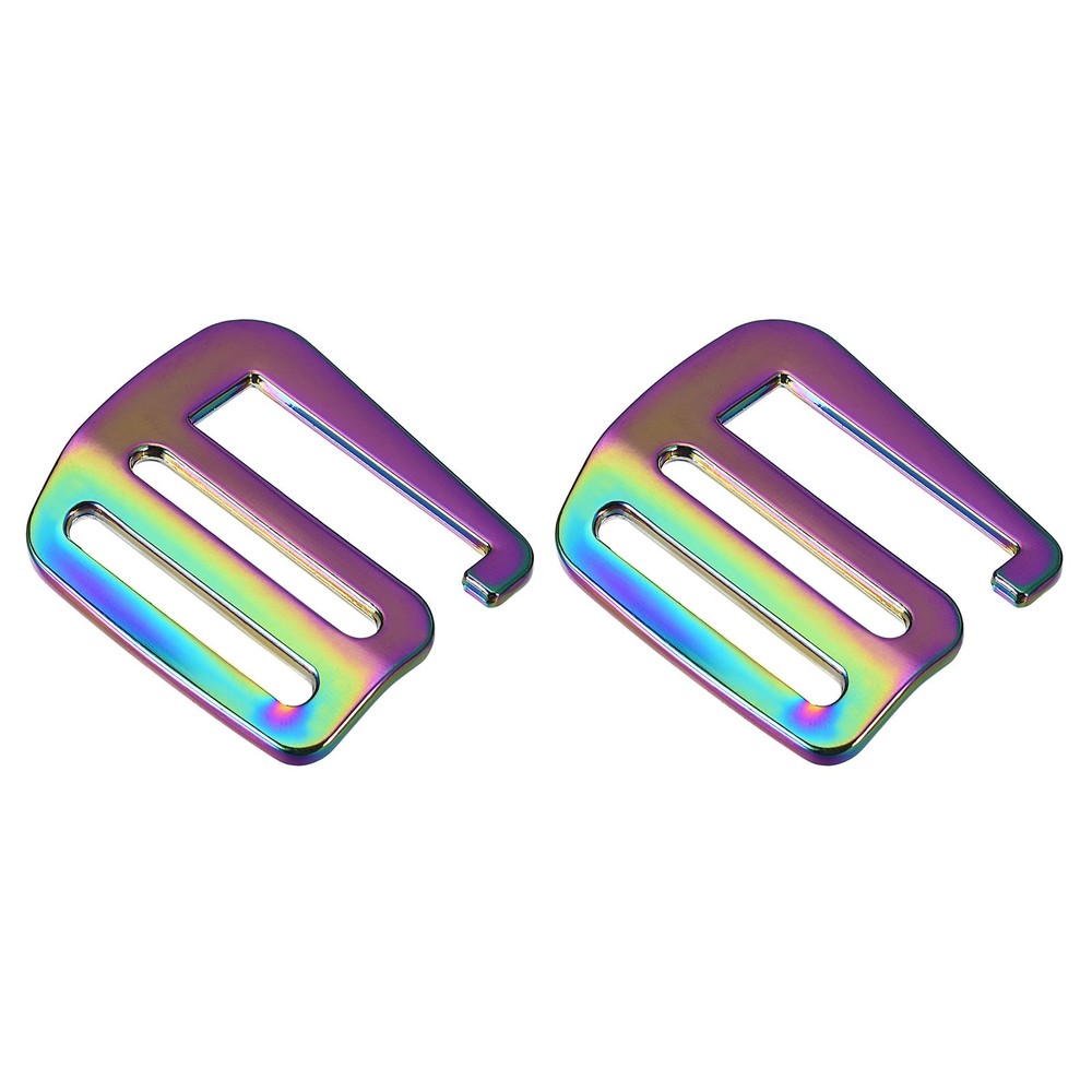 1.26" Webbing Release G Hook Buckle Adjuster for Backpack Strap, 2Pcs Multicolor