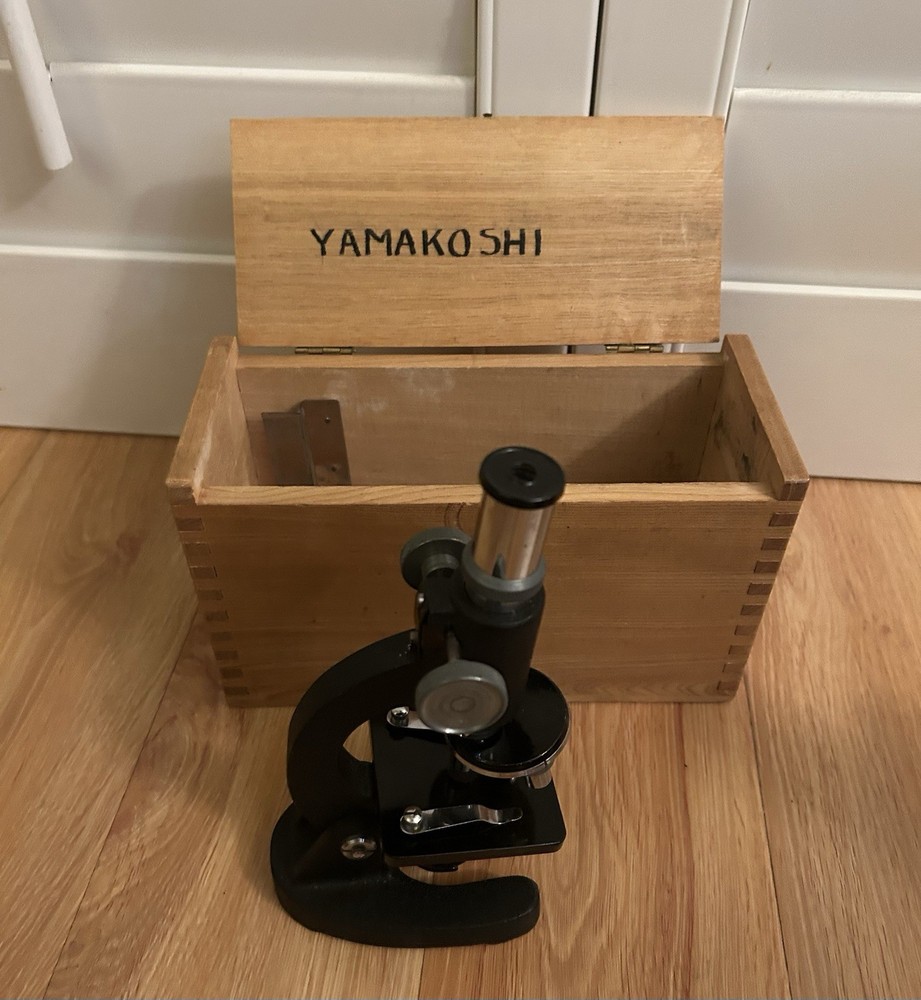 Vintage Microscope, Binoculars, Drafting Set Yamakoshi Chevalier Keuffel & Esser