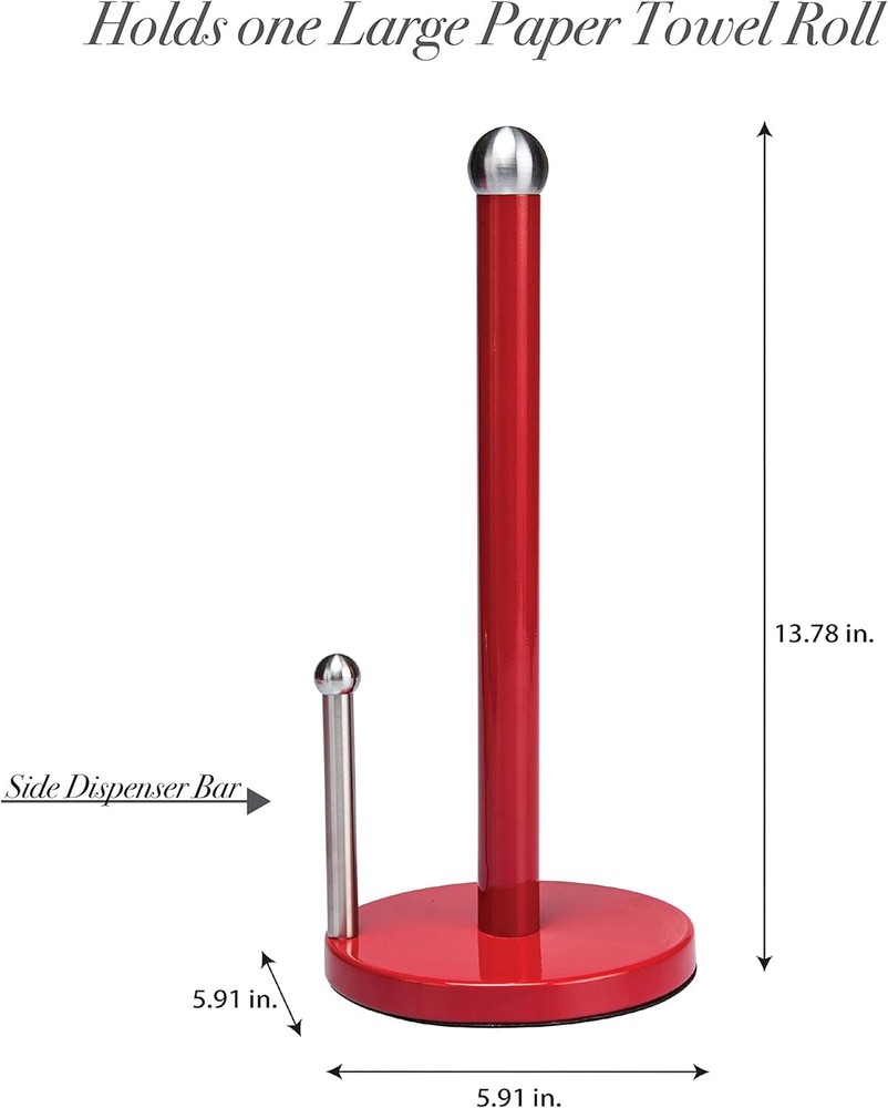 Paper Towel Holder in Red
