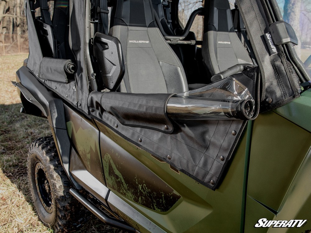 SuperATV Soft Cab Enclosure Doors & Rear Windshield for Yamaha Wolverine RMAX 4