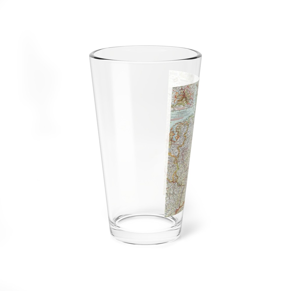 Germany (1959) (Map) Pint Glass 16oz