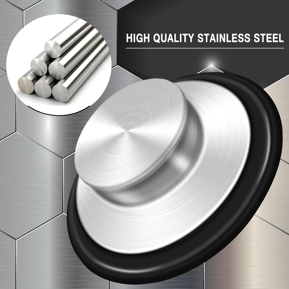 3.35" Stainless Steel Sink Stopper � Garbage Disposal Plug for Insinkerator