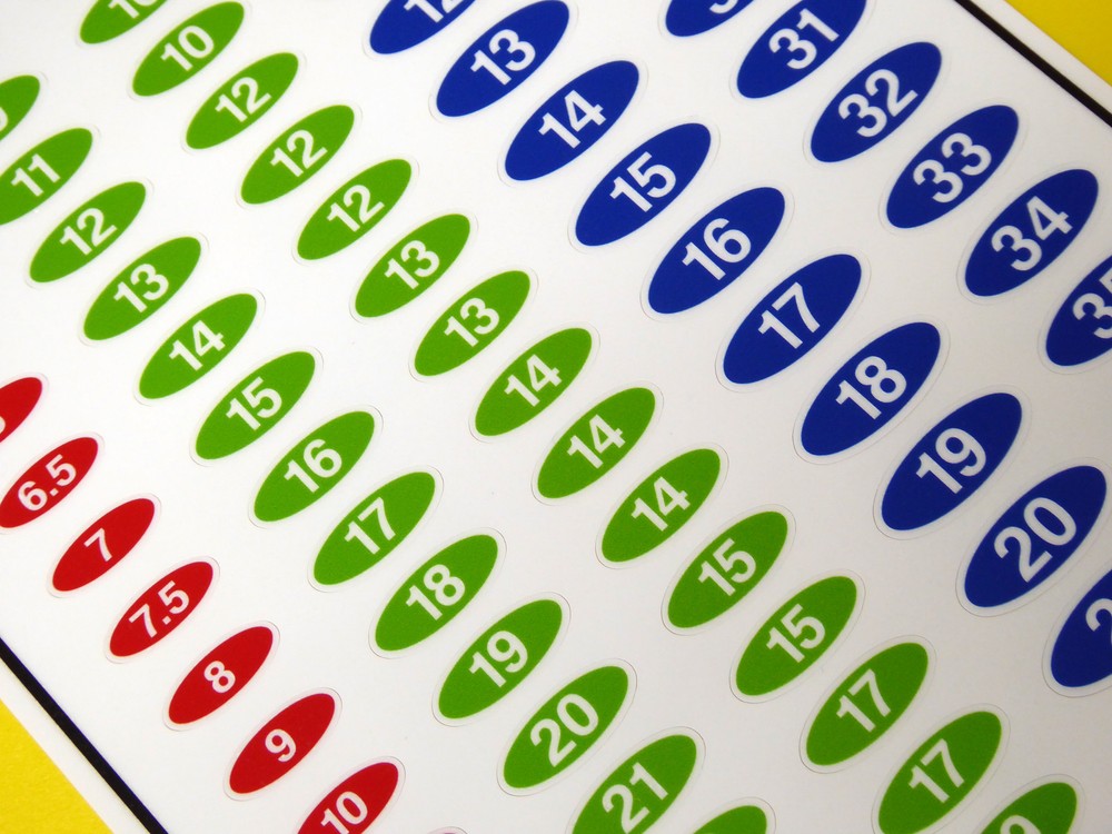 SOCKET SET IDENTIFICATION TOOL LABEL stickers decals METRIC, set of 85!