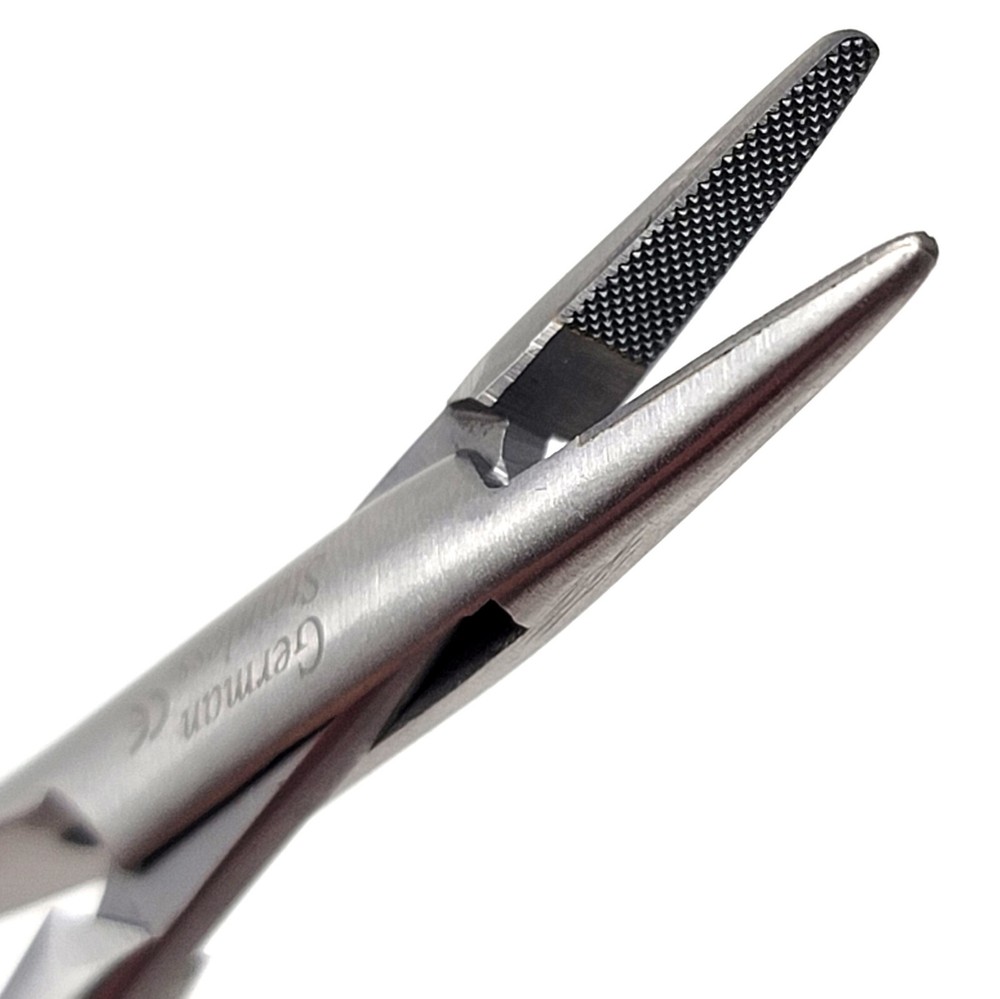 T/C O.R PREMIUM GRADE MATHIEU NEEDLE HOLDER 5" WITH TUNGSTEN CARBIDE INSERTS